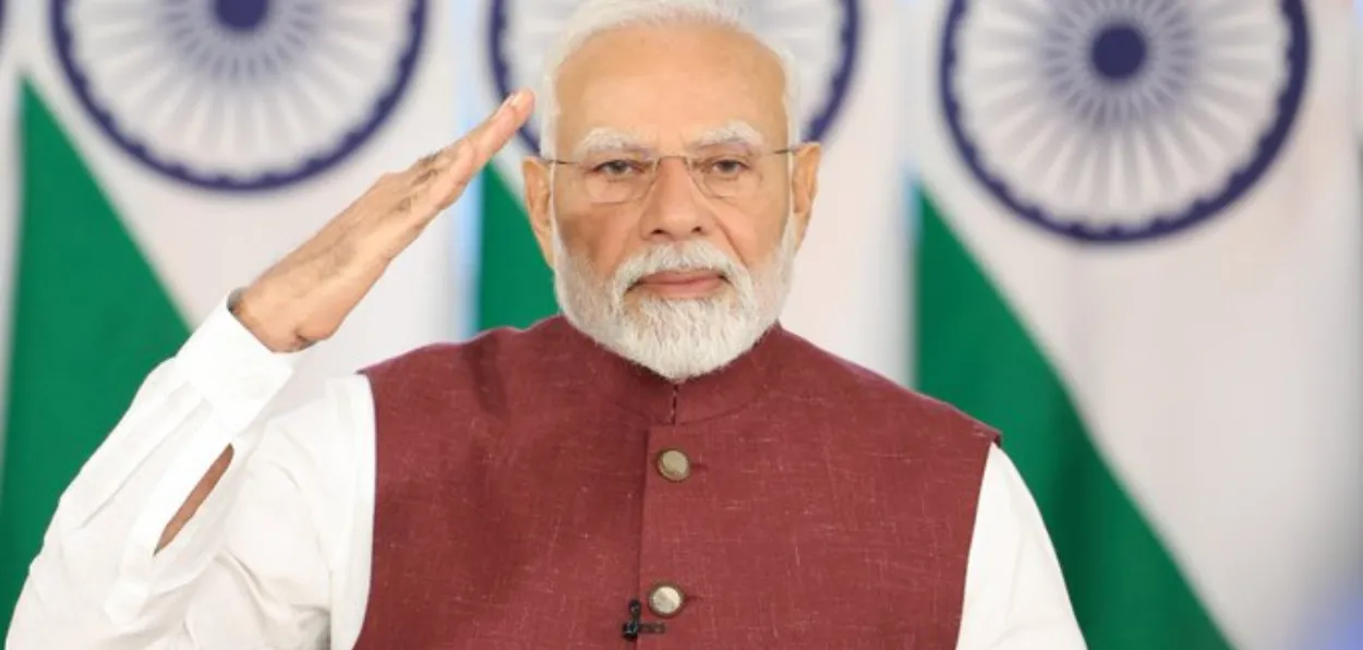 Prime Minister Narendra Modi addressing the nation