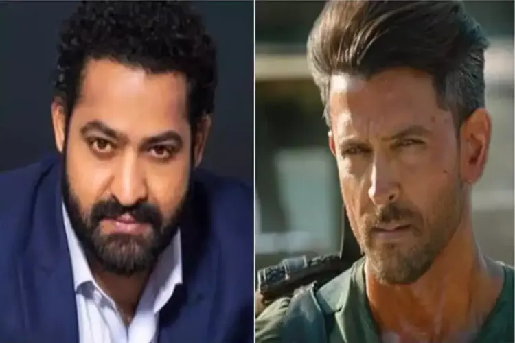 Actors Jr NTR and Hrithik Roshan