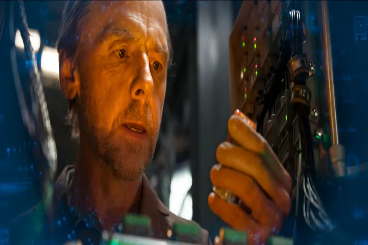 Actor Simon Pegg as 'Benji Dunn' in a still from the film 'Mission: Impossible - The Final Reckoning'
