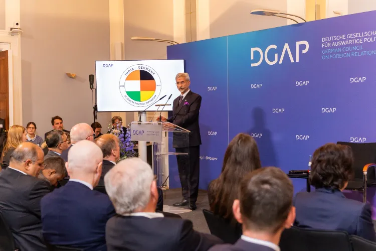 External Affairs Minister Dr S Jaishankar speaking in Berlin