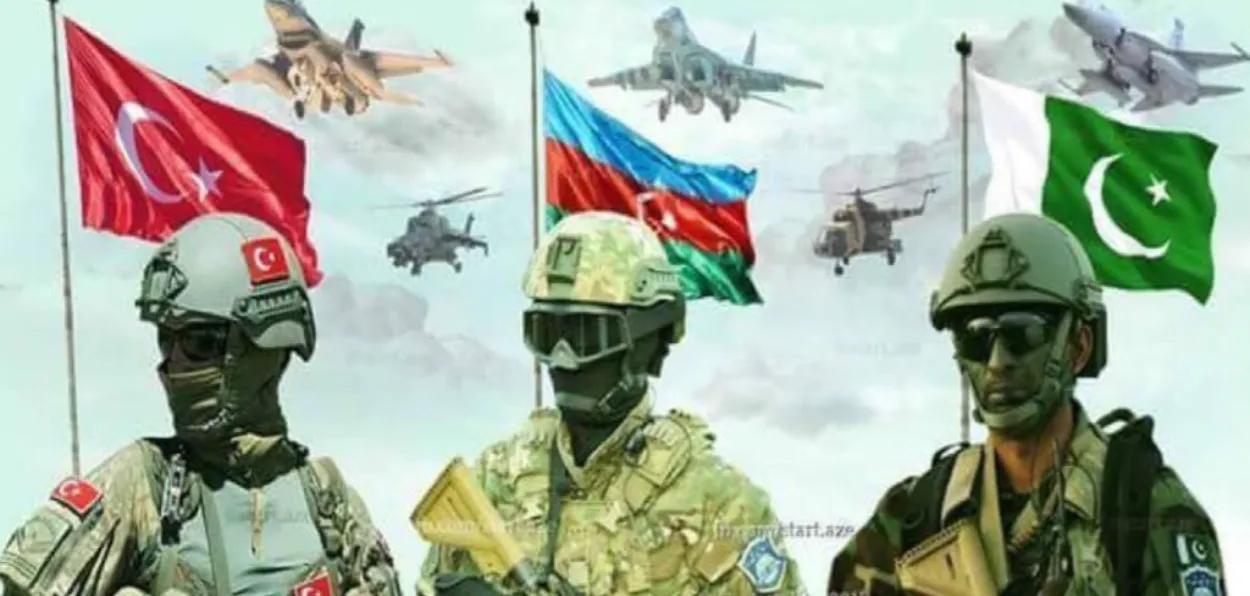 Pakistan Military released poster of joint Military exercises of Pakistan, Azerbaijan and Turkey (X)