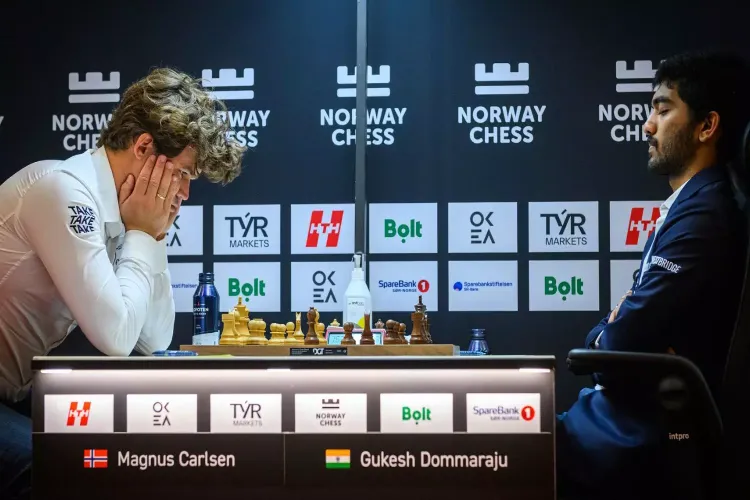 World Champion Gukesh in Norway Chess 2025