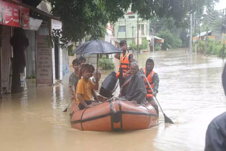 Floods in Tripura disrupt daily lives of the residents 
