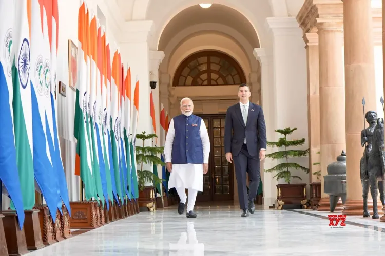 PM Modi meets Paraguay President Santiago Pena Palacios at Hyderabad House