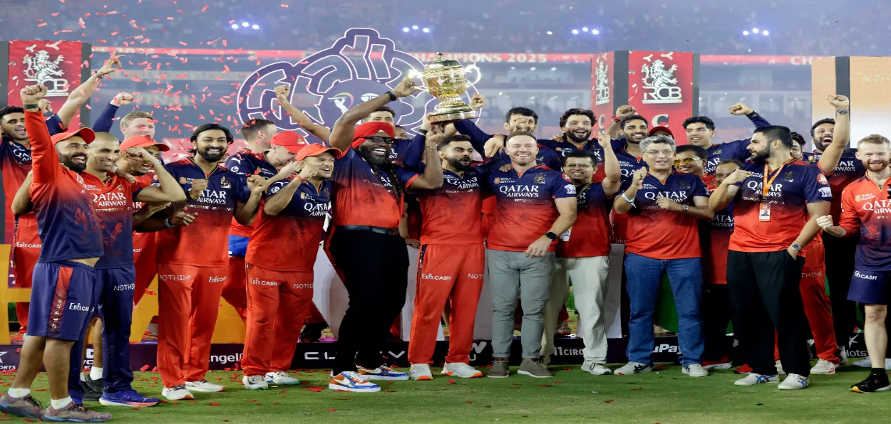 RCB Team celebrating