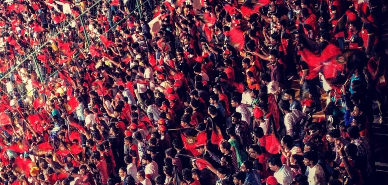 RRBC fans at the Felicitation ceremony of the IPL Champions