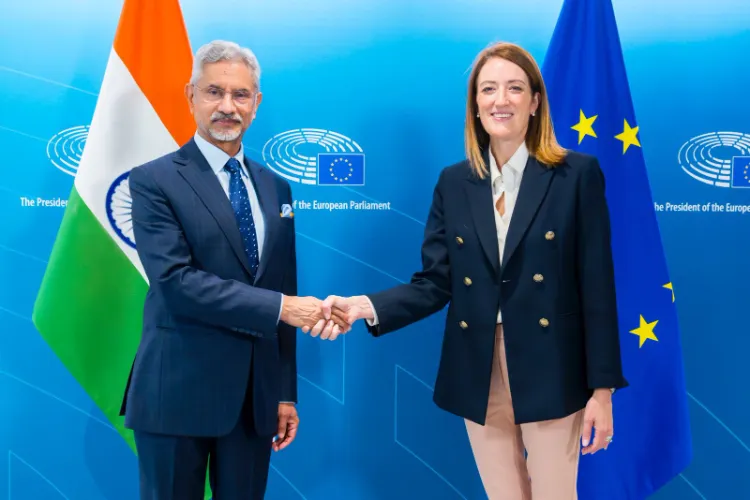 EAM Jaishankar meets President of the European Parliament, Roberta Metsola