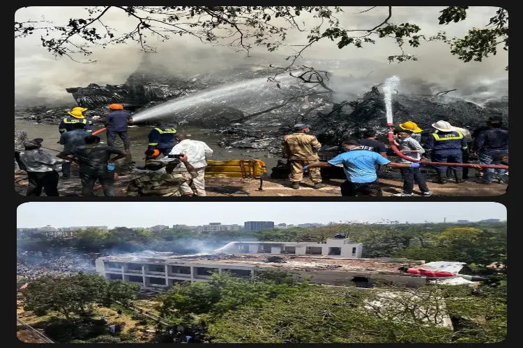 Site of Plane crash in Ahmedabad