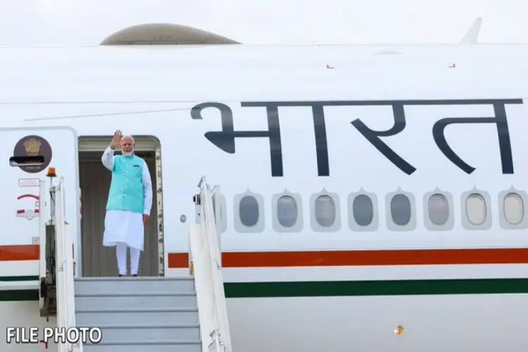 Prime Minister Narendra Modi leaving for a three-nation visit