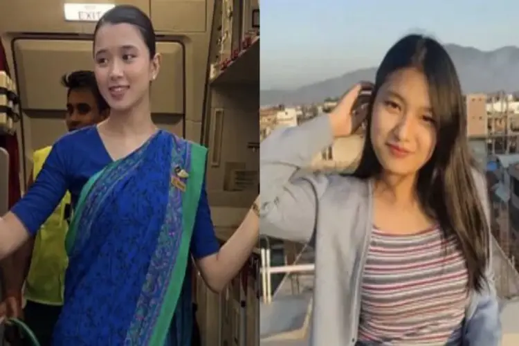 Nganthoi Sharma Kongbrailatpam a Meitei (L)and Lamnunthem Singson (R) from the Kuki-Zo community who died in the Indian Airlines plane crash