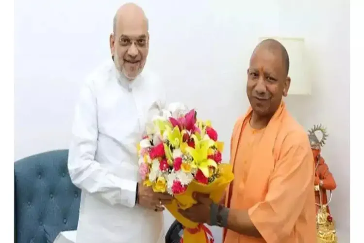 HM Amit Shah with UP CM Yogi Adityanath