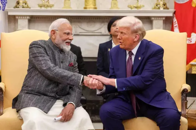 Prime Minister Narendra Modi with US President Trump