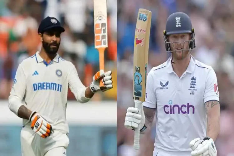 Cricketers Ravindra Jadeja and Ben Stokes