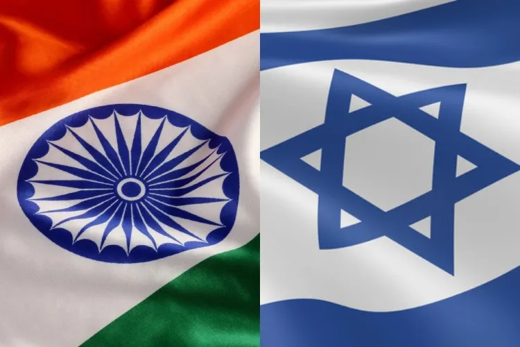 Flags of India and Israel