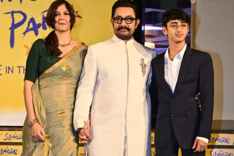 Amir Khan with his partner Gauri Spratt amd son Azad