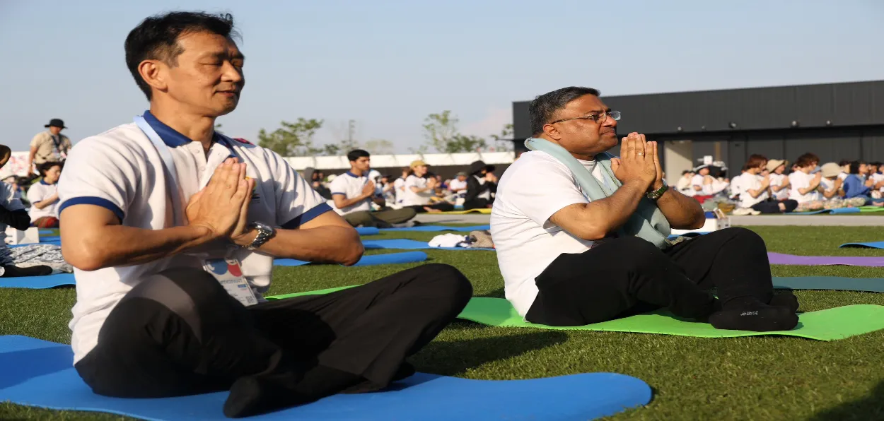 Glimpses of International Yoga Day in TOkyo, Japan