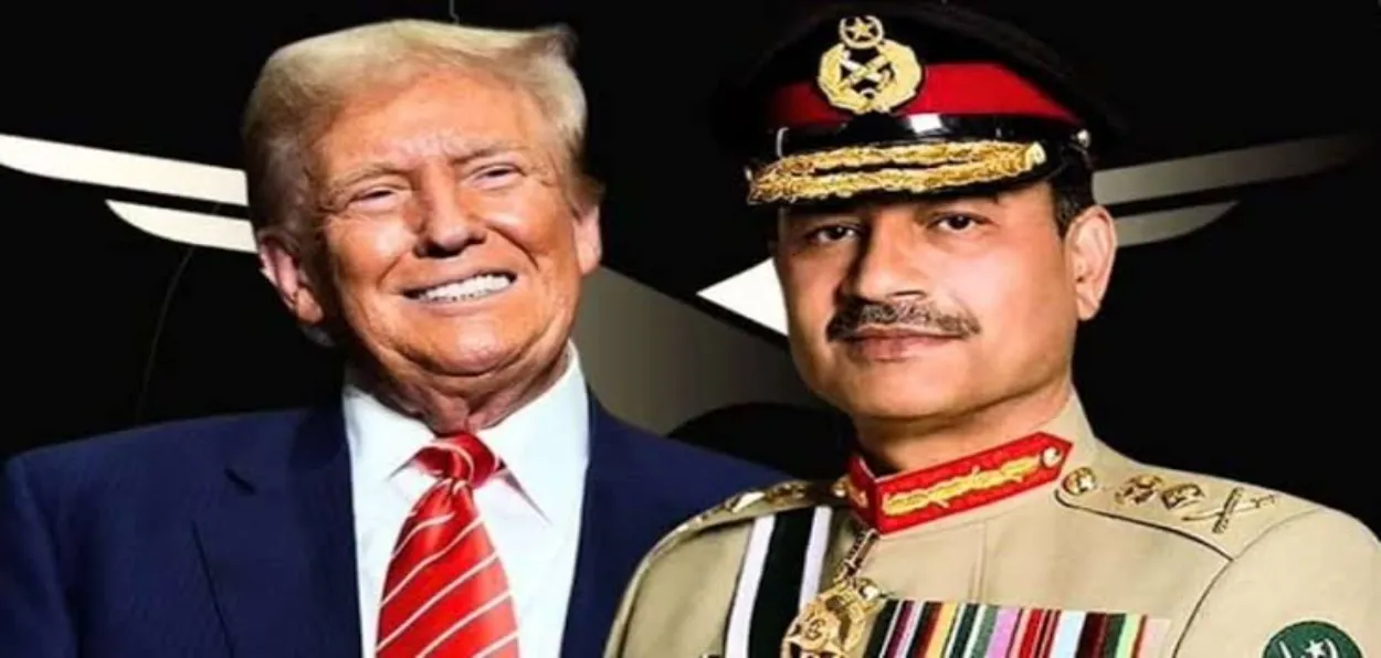 US President Donald Trump and Pakistan Army chief Syed Asim Munir