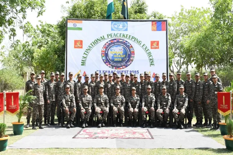 The Indian Armed Forces participate in the ongoing multinational exercise 'Khaan Quest 2025'