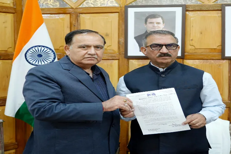 Speaker Kuldeep Singh Pathania with CM Sukhvinder Singh Sukhu