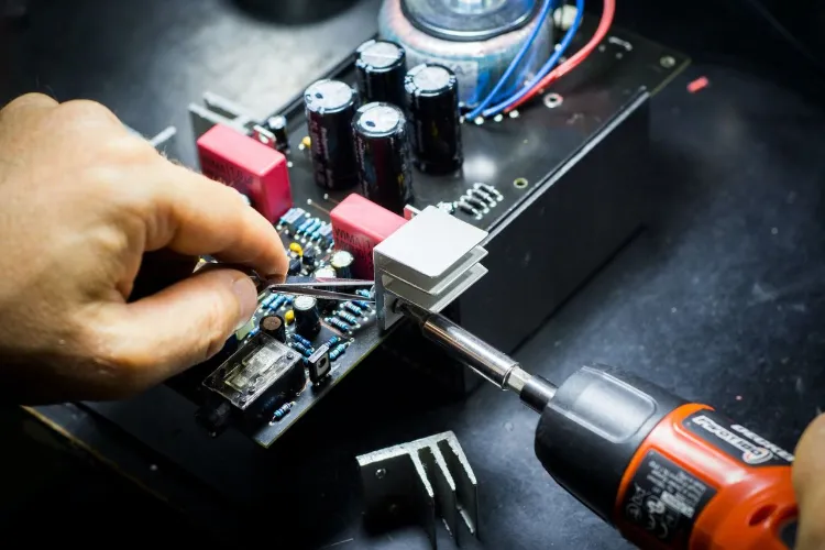 An image of electronics manufacturing