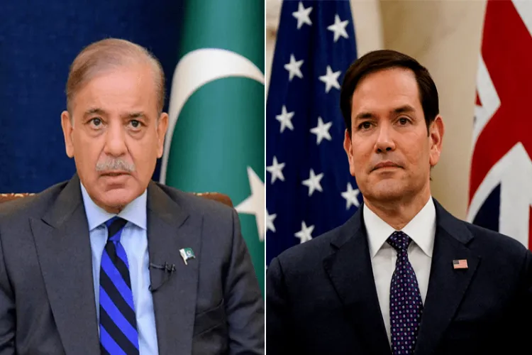 Pakistan PM Shehbaz Sharif and US Secretary of State Marco Rubio
