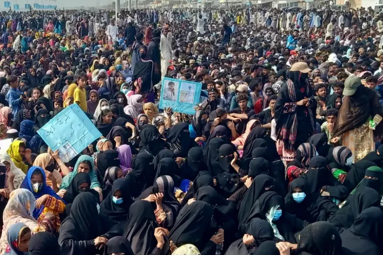 Image of protests in Balochistan