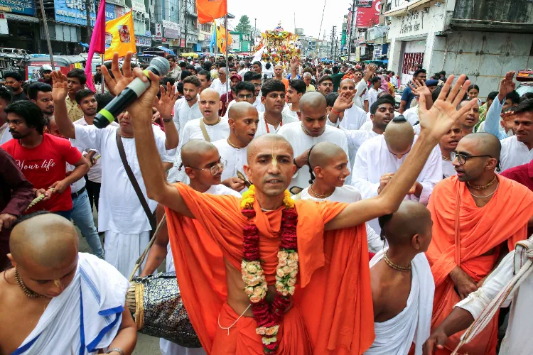 Scene from Jaganath rath Yatra, Puri Odisha