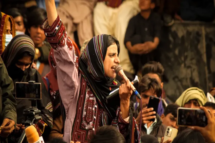 Baloch woman protesting in Pakistan