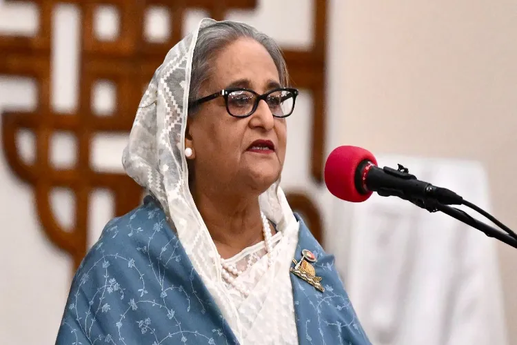 Former Bangladeshi PM Sheikh Hasina