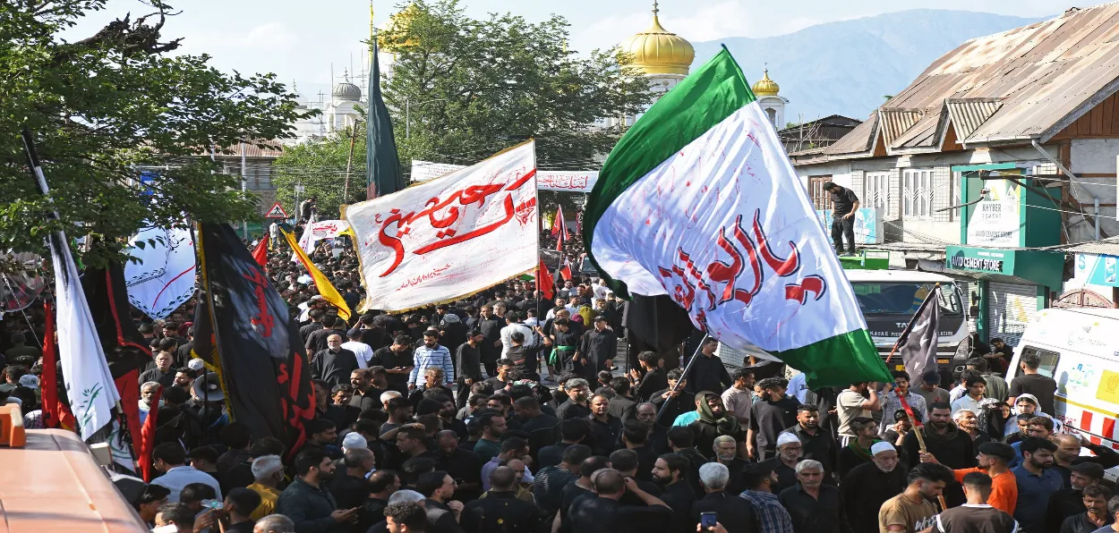 The procession of 7th Muharram in Srinagar (Pics: Basit Zargar)
