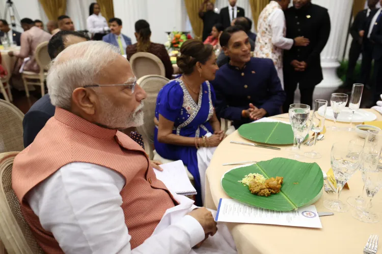 Prime Minister Narendra Modi attends dinner hosted by Trinidad and Tobago’s Kamla Persad-Bissessar