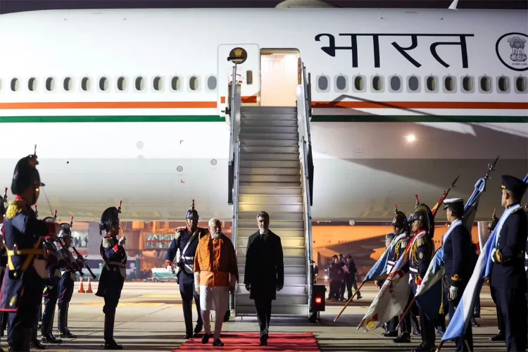 Prime Minister Narendra Modi in Ezeiza Internation Airport, Buenos Aires