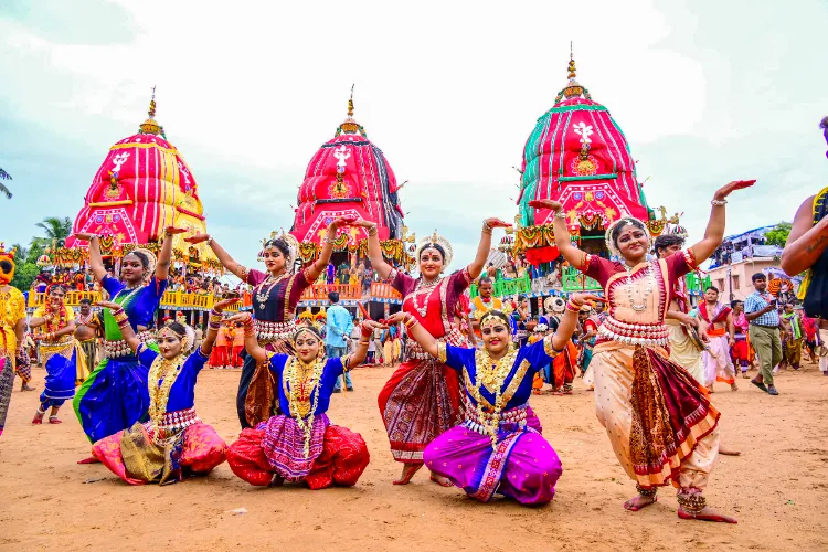 Puri: Heavy security deployment amid the 'Bahuda Yatra', or return car festival of Lord Balabhadra, Devi Subhadra and Lord Jagannath