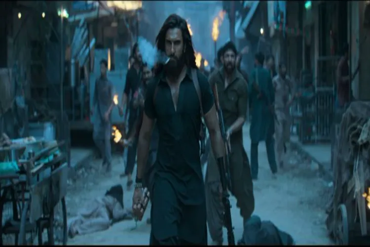Ranveer Singh in the poster of Dhrandhar