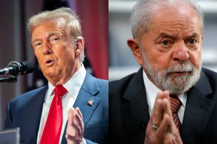 US President Donald Trump and Brazil's President Luiz Inácio Lula da Silva