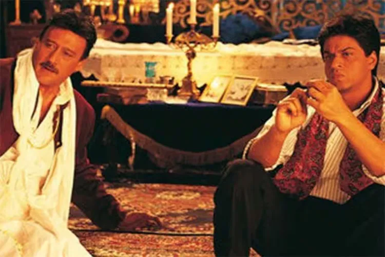 Shah Rukh Khan and Jackie Shroff in Devdas 