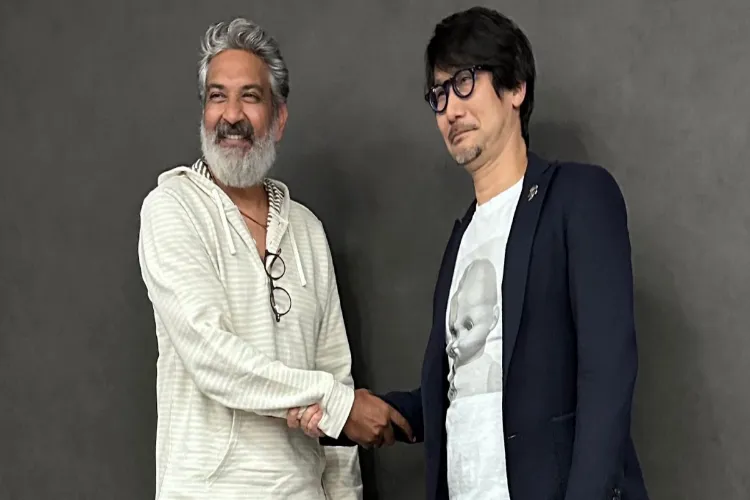 Video Game Director and Artist Hideo Kojima and Indian Film Director SS Rajamouli