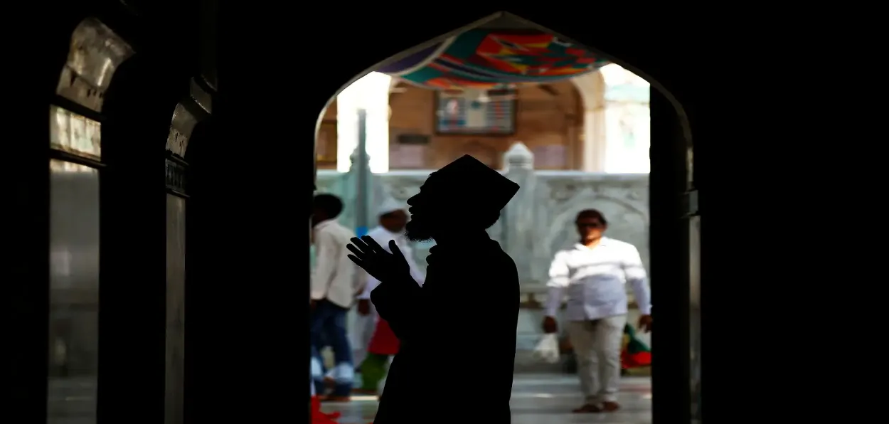 A man outside a Sufi Shrine