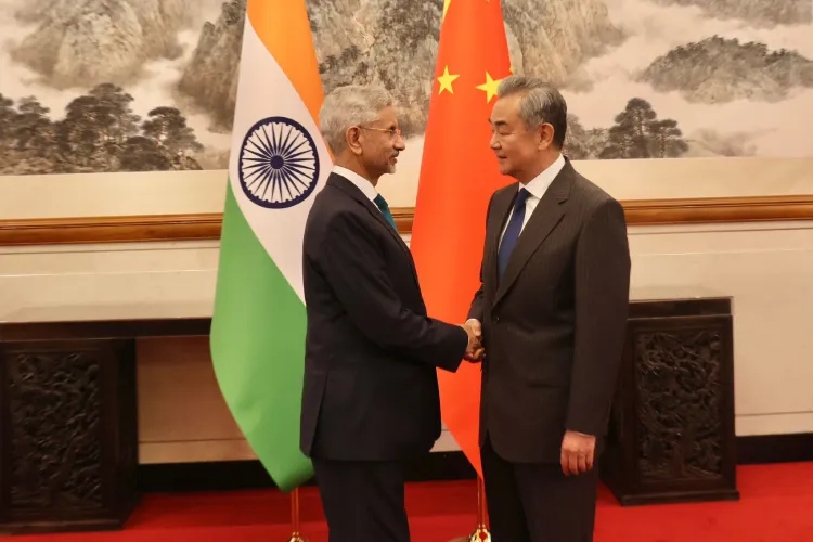 External Affairs Minister Dr S Jaishankar with Chinese Foreign Minister Wang Yi
