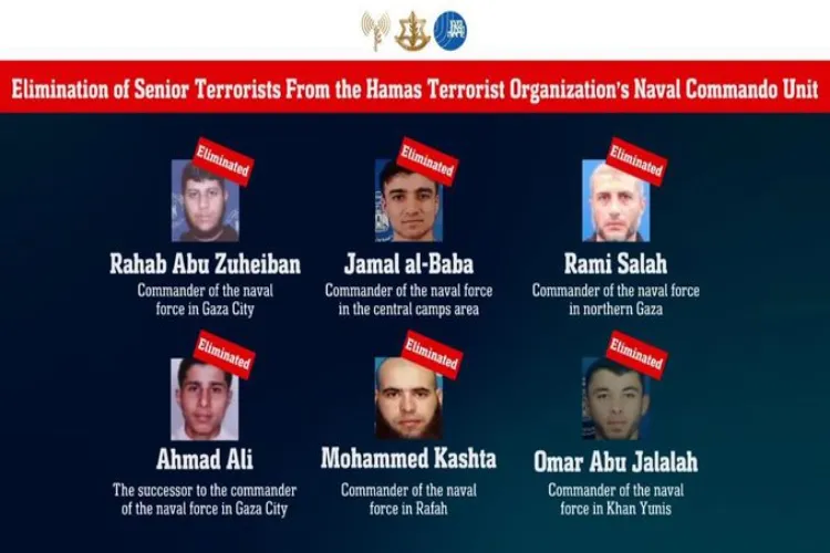 IDF releases images of six of the seven senior Hamas leaders killed