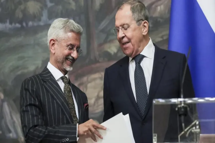 EAM Jaishankar with Russian FM Sergey Lavrov