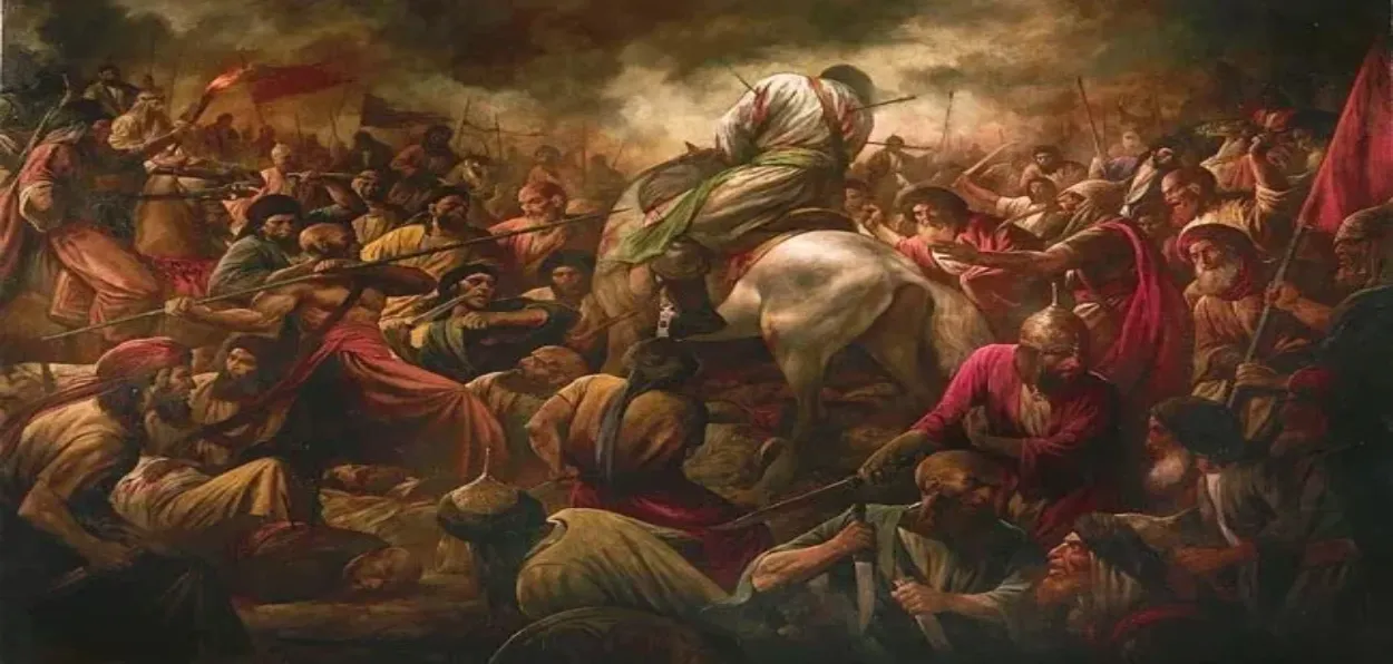 An artist's imagination of the Battle of Karbala