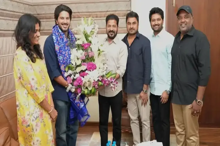 Actor Dulquer Salmaan meets Telangana Chief Minister Revanth Reddy