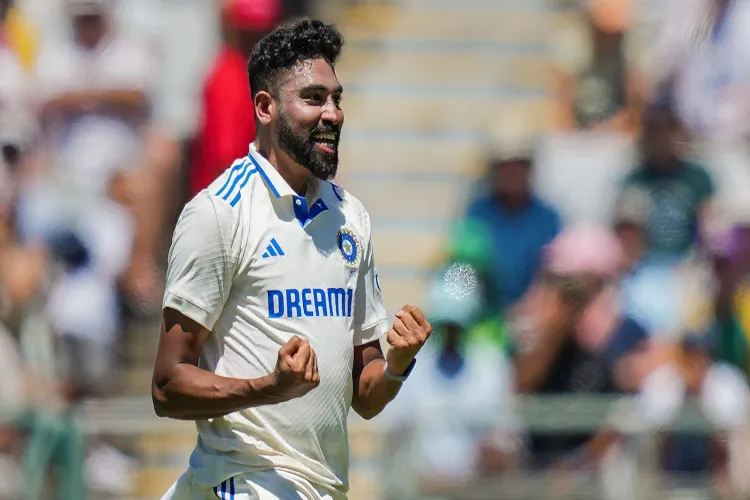 Indian Cricketer Mohammed Siraj