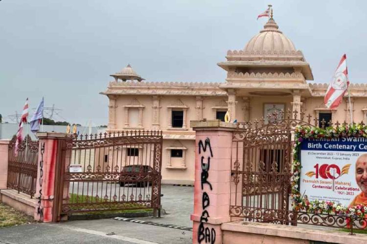 Swaminarayan Temple in Melbourne vandalised