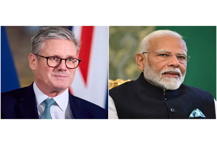 British Prime Minister Keir Starmer and Prime Minister Narendra Modi
