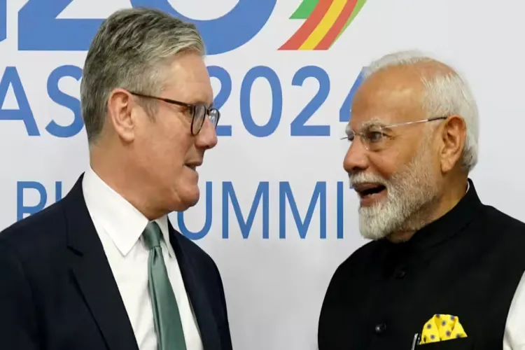 British Prime Minister Keir Starmer and Prime Minister Narendra Modi