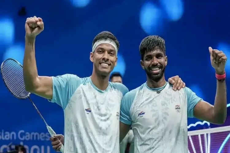 Indian Badminton Doubles pair Satwiksairaj Rankireddy and Chirag Shetty