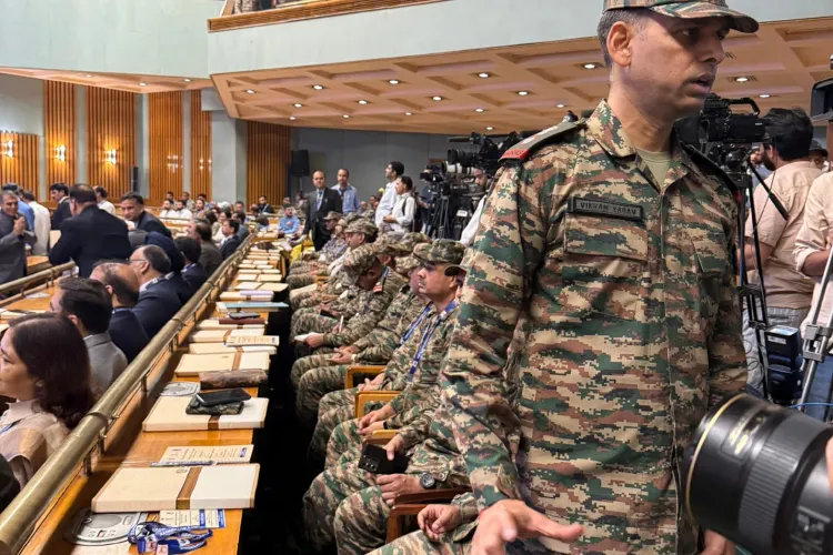 Soldiers at NALSA camp in Srinagar