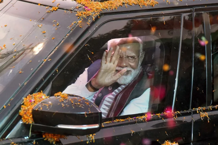 Prime Minister Narendra Modi in Tiruchirappalli